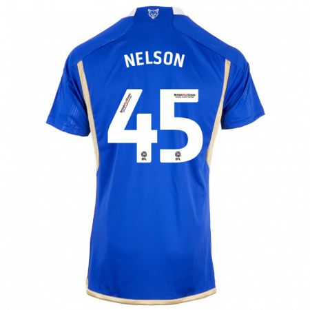 Kandiny Mujer Camiseta Ben Nelson #45 Azul Real 1ª Equipación 2023/24 La Camisa Chile