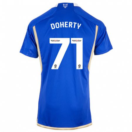 Kandiny Mujer Camiseta Arlo Doherty #71 Azul Real 1ª Equipación 2023/24 La Camisa Chile