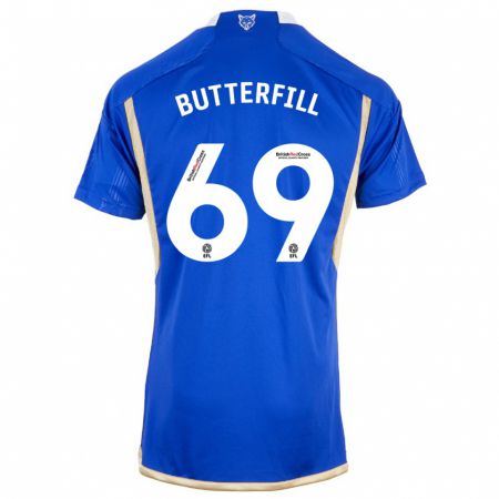 Kandiny Mujer Camiseta Jack Butterfill #69 Azul Real 1ª Equipación 2023/24 La Camisa Chile