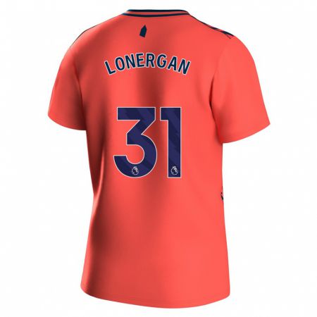 Kandiny Mujer Camiseta Andy Lonergan #31 Coralino 2ª Equipación 2023/24 La Camisa Chile