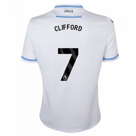 Kandiny Mujer Camiseta Charley Clifford #7 Blanco 2ª Equipación 2023/24 La Camisa Chile