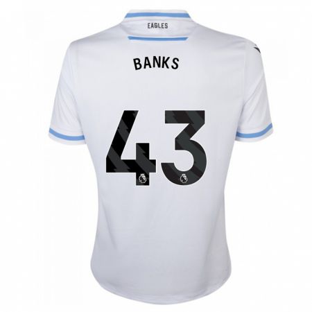Kandiny Mujer Camiseta Scott Banks #43 Blanco 2ª Equipación 2023/24 La Camisa Chile