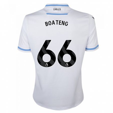 Kandiny Mujer Camiseta David Boateng #66 Blanco 2ª Equipación 2023/24 La Camisa Chile