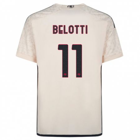 Kandiny Mujer Camiseta Andrea Belotti #11 Blanquecino 2ª Equipación 2023/24 La Camisa Chile