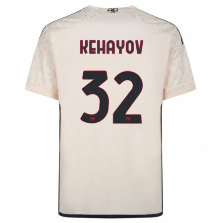 Kandiny Mujer Camiseta Atanas Kehayov #32 Blanquecino 2ª Equipación 2023/24 La Camisa Chile