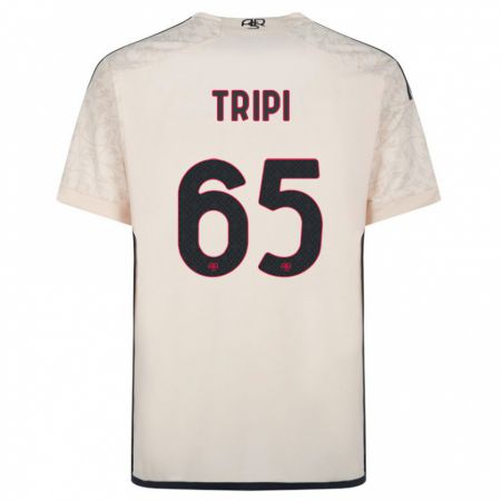 Kandiny Mujer Camiseta Filippo Tripi #65 Blanquecino 2ª Equipación 2023/24 La Camisa Chile