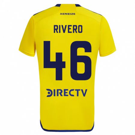 Kandiny Mujer Camiseta Simón Rivero #46 Amarillo 2ª Equipación 2023/24 La Camisa Chile