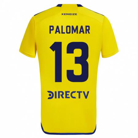 Kandiny Mujer Camiseta Estefania Palomar #13 Amarillo 2ª Equipación 2023/24 La Camisa Chile