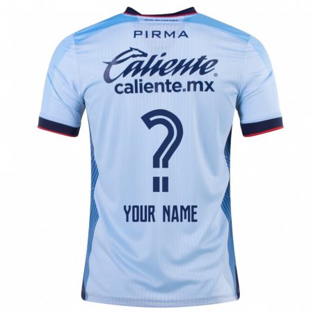 Kandiny Mujer Camiseta Su Nombre #0 Cielo Azul 2ª Equipación 2023/24 La Camisa Chile