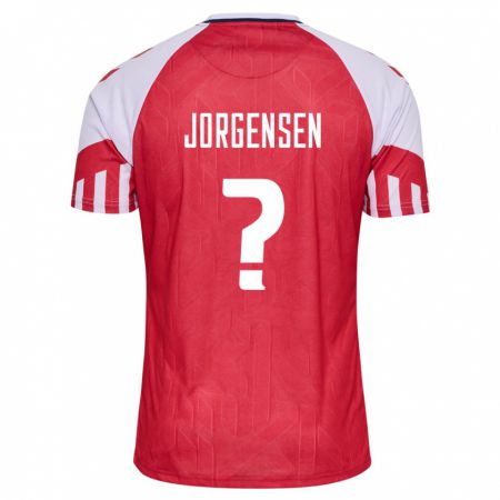 Kandiny Niño Camiseta Dinamarca Thomas Jörgensen #0 Rojo 1ª Equipación 24-26 La Camisa Chile