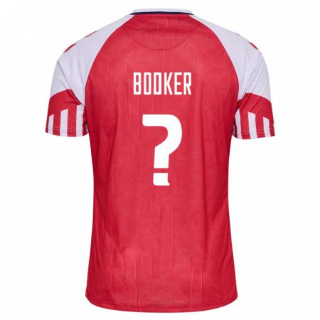 Kandiny Niño Camiseta Dinamarca Oliver Bödker #0 Rojo 1ª Equipación 24-26 La Camisa Chile