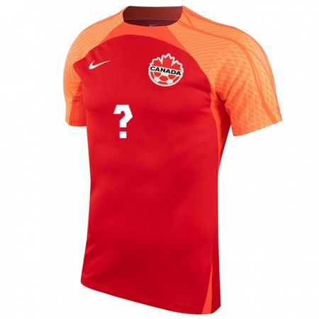 Kandiny Niño Camiseta Canadá Su Nombre #0 Naranja 1ª Equipación 24-26 La Camisa Chile