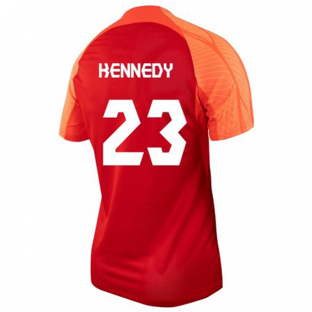 Kandiny Niño Camiseta Canadá Scott Kennedy #23 Naranja 1ª Equipación 24-26 La Camisa Chile