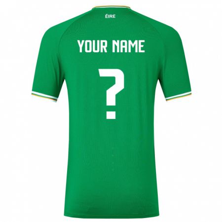 Kandiny Niño Camiseta Irlanda Su Nombre #0 Verde 1ª Equipación 24-26 La Camisa Chile