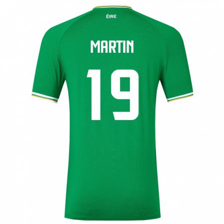 Kandiny Niño Camiseta Irlanda William Martin #19 Verde 1ª Equipación 24-26 La Camisa Chile