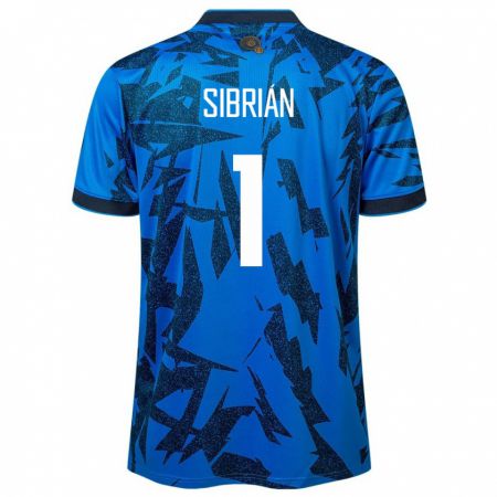 Kandiny Niño Camiseta El Salvador Sergio Sibrián #1 Azul 1ª Equipación 24-26 La Camisa Chile