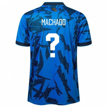 Kandiny Niño Camiseta El Salvador Angie Machado #0 Azul 1ª Equipación 24-26 La Camisa Chile