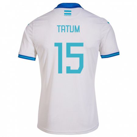 Kandiny Niño Camiseta Honduras Anfronit Tatum #15 Blanco 1ª Equipación 24-26 La Camisa Chile