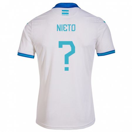 Kandiny Niño Camiseta Honduras Maddeline Nieto #0 Blanco 1ª Equipación 24-26 La Camisa Chile