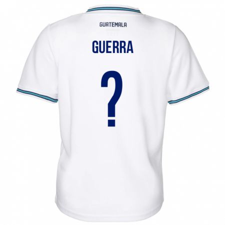 Kandiny Niño Camiseta Guatemala Decarlo Guerra #0 Blanco 1ª Equipación 24-26 La Camisa Chile