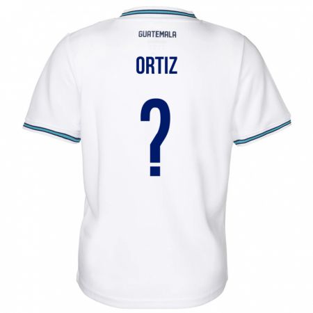 Kandiny Niño Camiseta Guatemala Jenifer Ortiz #0 Blanco 1ª Equipación 24-26 La Camisa Chile