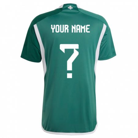 Kandiny Niño Camiseta Irlanda Del Norte Su Nombre #0 Verde 1ª Equipación 24-26 La Camisa Chile