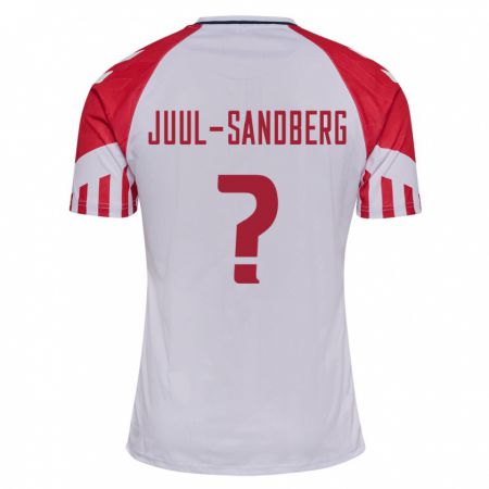 Kandiny Niño Camiseta Dinamarca Nikolaj Juul-Sandberg #0 Blanco 2ª Equipación 24-26 La Camisa Chile