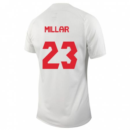 Kandiny Niño Camiseta Canadá Liam Millar #23 Blanco 2ª Equipación 24-26 La Camisa Chile