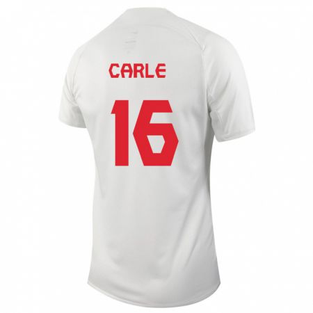 Kandiny Niño Camiseta Canadá Gabrielle Carle #16 Blanco 2ª Equipación 24-26 La Camisa Chile