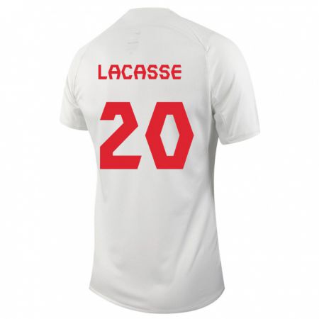 Kandiny Niño Camiseta Canadá Cloé Lacasse #20 Blanco 2ª Equipación 24-26 La Camisa Chile