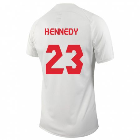 Kandiny Niño Camiseta Canadá Scott Kennedy #23 Blanco 2ª Equipación 24-26 La Camisa Chile