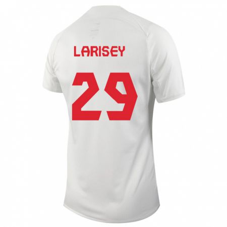Kandiny Niño Camiseta Canadá Clarissa Larisey #29 Blanco 2ª Equipación 24-26 La Camisa Chile
