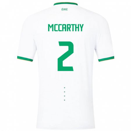 Kandiny Niño Camiseta Irlanda Savannah Mccarthy #2 Blanco 2ª Equipación 24-26 La Camisa Chile