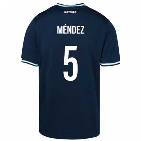 Kandiny Niño Camiseta Guatemala Diego Méndez #5 Azul 2ª Equipación 24-26 La Camisa Chile