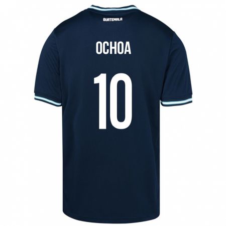 Kandiny Niño Camiseta Guatemala José Ochoa #10 Azul 2ª Equipación 24-26 La Camisa Chile