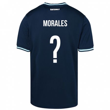 Kandiny Niño Camiseta Guatemala Karla Morales #0 Azul 2ª Equipación 24-26 La Camisa Chile