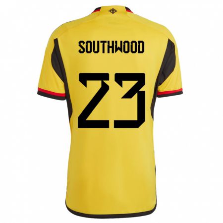 Kandiny Niño Camiseta Irlanda Del Norte Luke Southwood #23 Blanco 2ª Equipación 24-26 La Camisa Chile