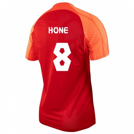Kandiny Hombre Camiseta Canadá Ismaël Koné #8 Naranja 1ª Equipación 24-26 La Camisa Chile