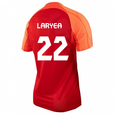 Kandiny Hombre Camiseta Canadá Richie Laryea #22 Naranja 1ª Equipación 24-26 La Camisa Chile
