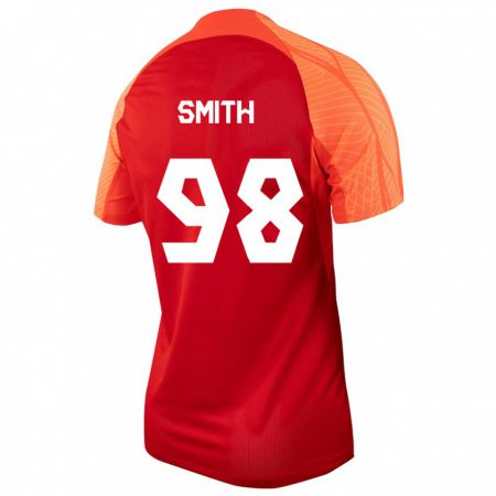 Kandiny Hombre Camiseta Canadá Olivia Smith #98 Naranja 1ª Equipación 24-26 La Camisa Chile