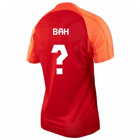 Kandiny Hombre Camiseta Canadá Elage Bah #0 Naranja 1ª Equipación 24-26 La Camisa Chile