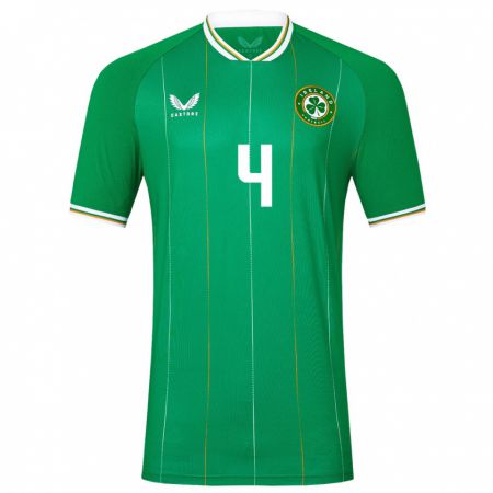 Kandiny Hombre Camiseta Irlanda Anselmo García Macnulty #4 Verde 1ª Equipación 24-26 La Camisa Chile