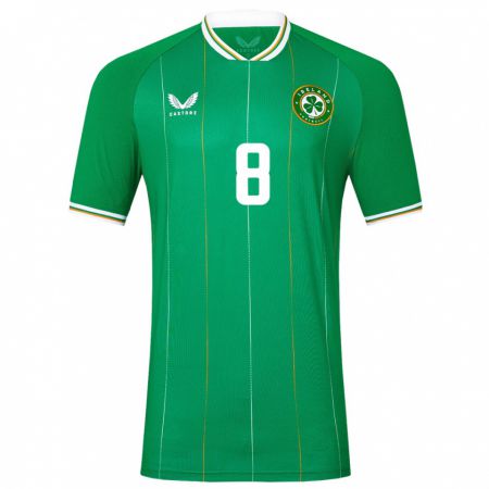 Kandiny Hombre Camiseta Irlanda Alan Browne #8 Verde 1ª Equipación 24-26 La Camisa Chile