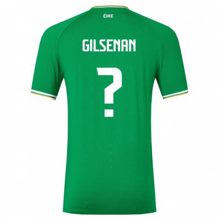 Kandiny Hombre Camiseta Irlanda Zak Gilsenan #0 Verde 1ª Equipación 24-26 La Camisa Chile