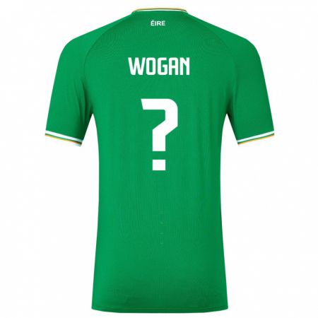 Kandiny Hombre Camiseta Irlanda Andrew Wogan #0 Verde 1ª Equipación 24-26 La Camisa Chile