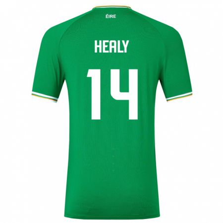 Kandiny Hombre Camiseta Irlanda Freya Healy #14 Verde 1ª Equipación 24-26 La Camisa Chile