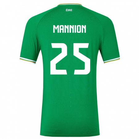 Kandiny Hombre Camiseta Irlanda Aoife Mannion #25 Verde 1ª Equipación 24-26 La Camisa Chile