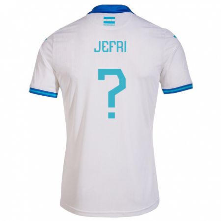 Kandiny Hombre Camiseta Honduras Jefri Martínez #0 Blanco 1ª Equipación 24-26 La Camisa Chile