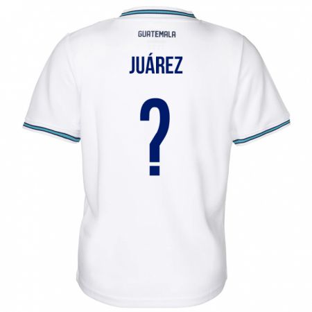 Kandiny Hombre Camiseta Guatemala Ailyn Juárez #0 Blanco 1ª Equipación 24-26 La Camisa Chile
