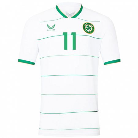 Kandiny Hombre Camiseta Irlanda Katie Mccabe #11 Blanco 2ª Equipación 24-26 La Camisa Chile